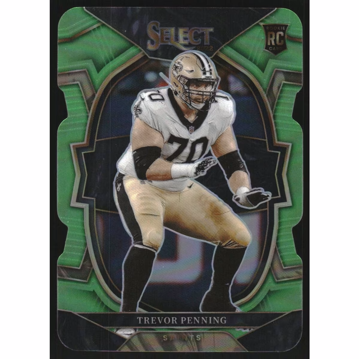 2022 Select Prizm Neon Green Die Cut #29 Trevor Penning
