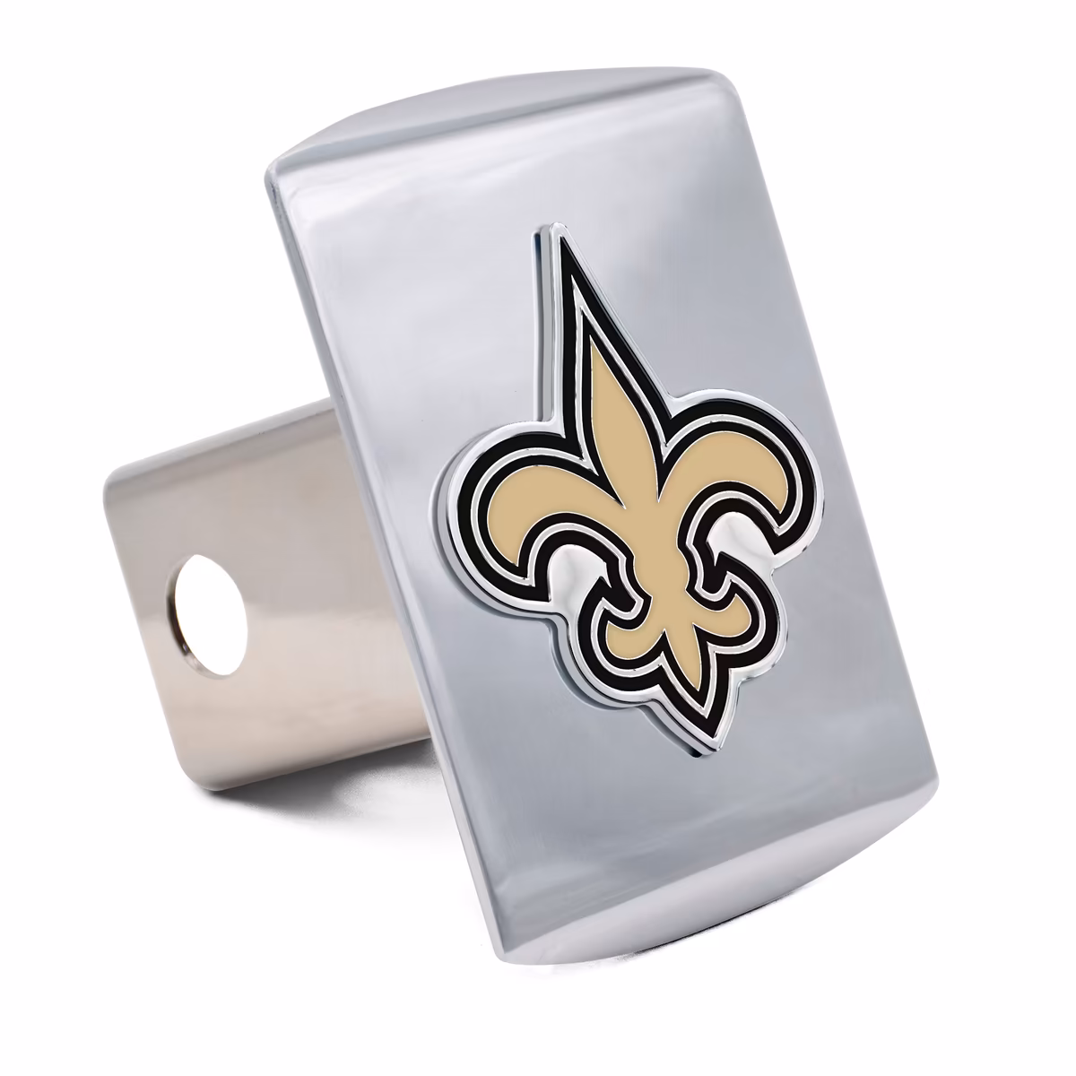 WinCraft New Orleans Saints Premium Metal Hitch Cover 1 WinCraft New Orleans Saints Premium Metal Hitch Cover