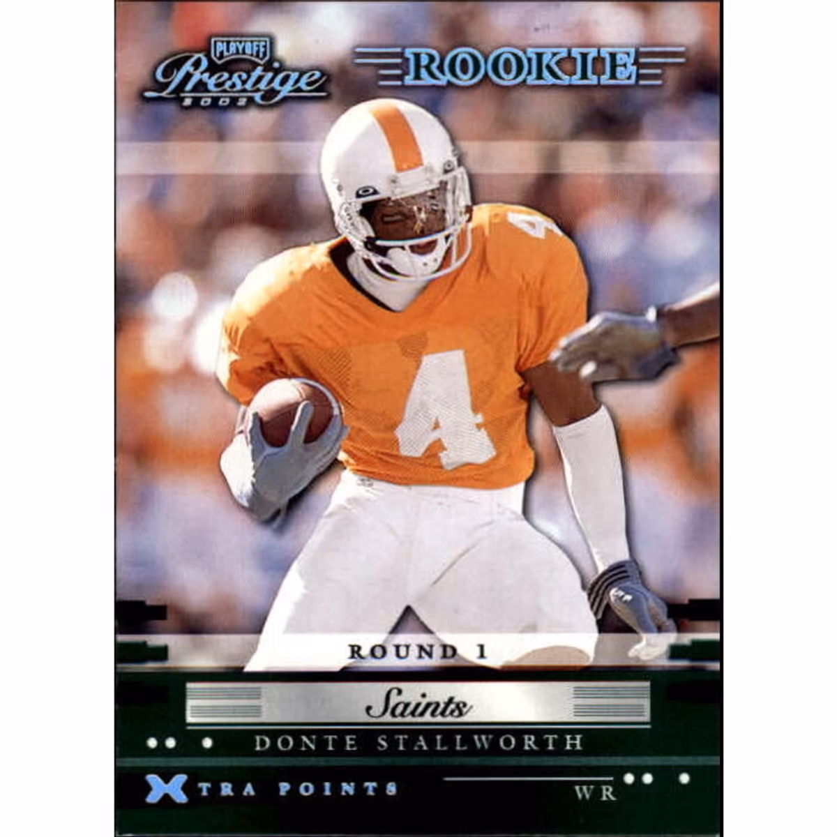 2002 Playoff Prestige Xtra Points Green #161 Donte Stallworth