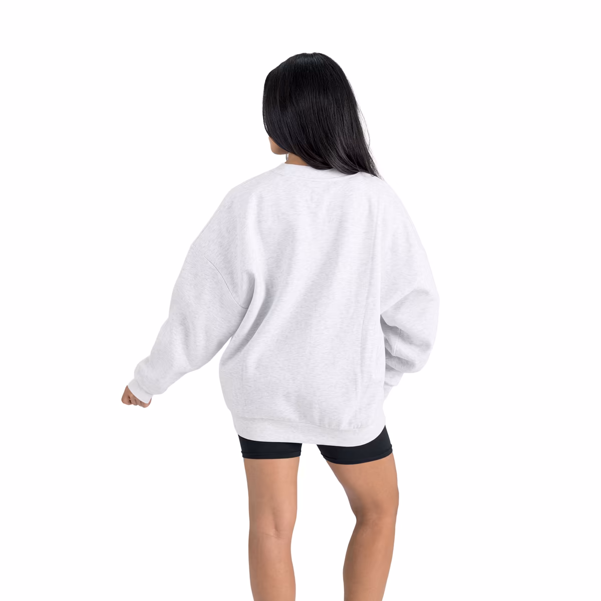 Women's Gameday Couture Ash New Orleans Saints Traditional Logo Oversized Premium Fleece Pullover Sweatshirt 4 Women's Gameday Couture Ash New Orleans Saints Traditional Logo Oversized Premium Fleece Pullover Sweatshirt