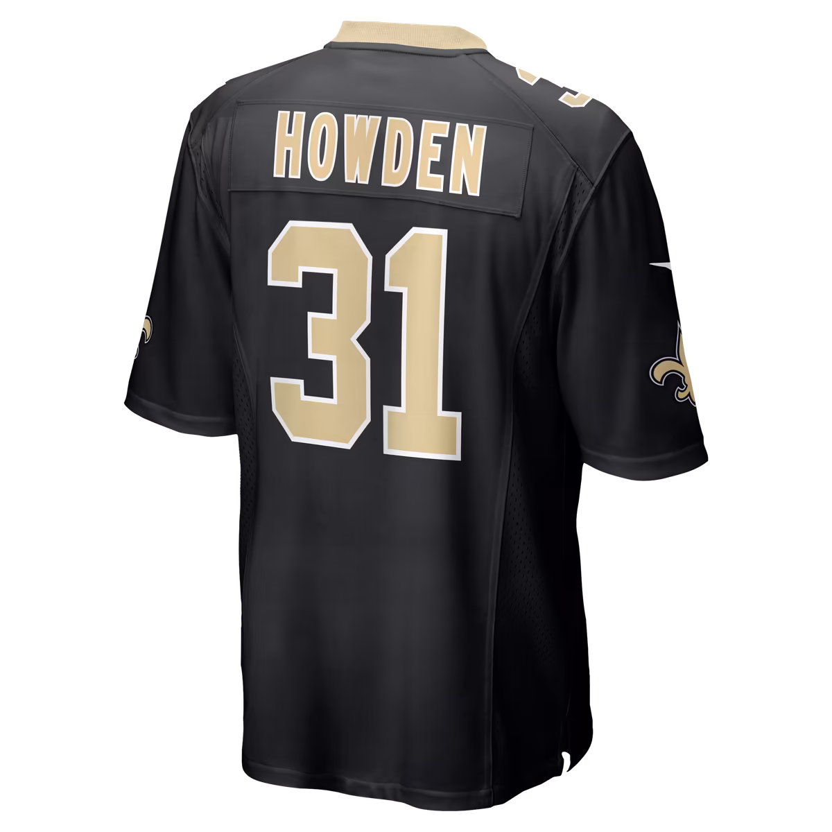 Men's Nike Jordan Howden Black New Orleans Saints Team Game Jersey 4 Men's Nike Jordan Howden Black New Orleans Saints Team Game Jersey