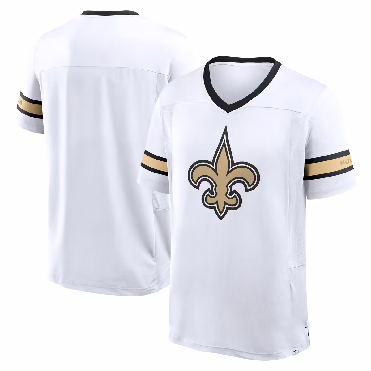 Men's Fanatics White New Orleans Saints Redzone Hashmark V-Neck T-Shirt 7 Men's Fanatics White New Orleans Saints Redzone Hashmark V-Neck T-Shirt
