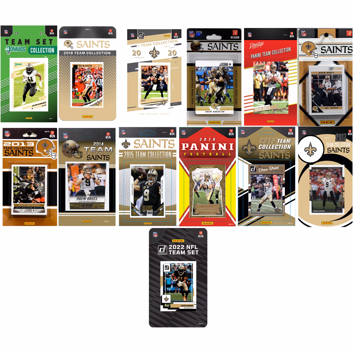 New Orleans Saints Trading Cards Team Sets 9 New Orleans Saints Trading Cards Team Sets