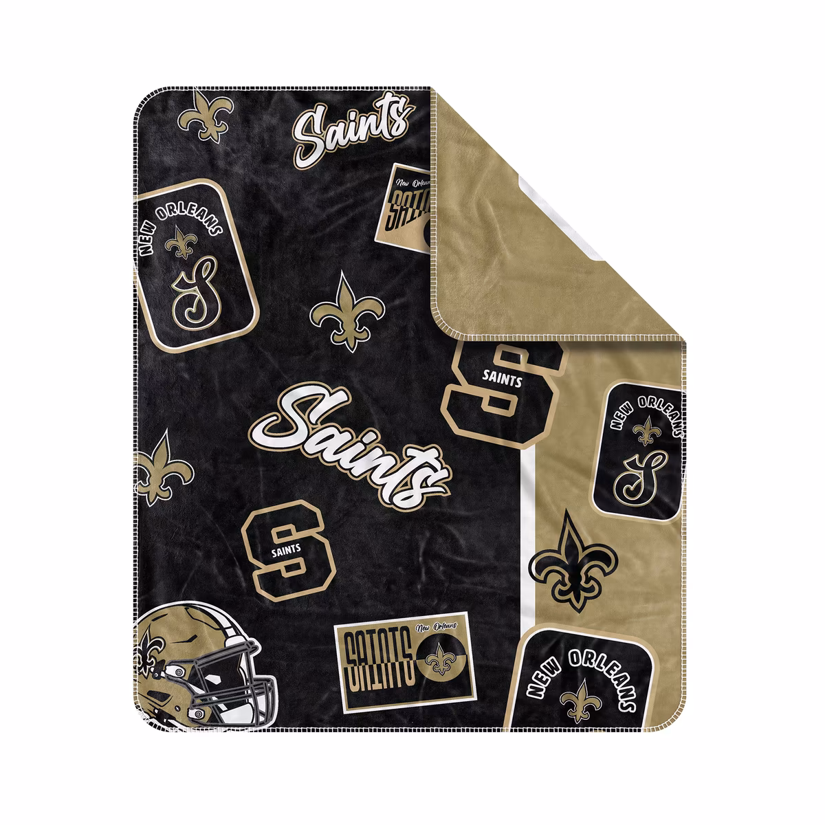 New Orleans Saints 50” x 60” Dream Weave Throw Blanket 3 New Orleans Saints 50” x 60” Dream Weave Throw Blanket