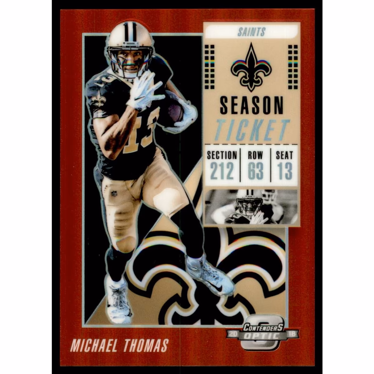 2018 Panini Contenders Optic Red #32 Michael Thomas 6 2018 Panini Contenders Optic Red #32 Michael Thomas