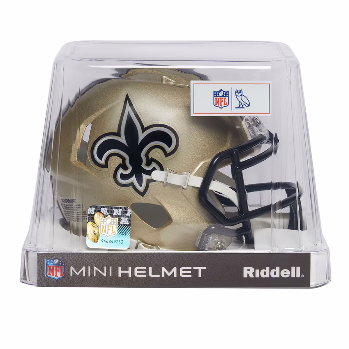 OVO x NFL New Orleans Saints Riddell Mini Helmet 5 OVO x NFL New Orleans Saints Riddell Mini Helmet