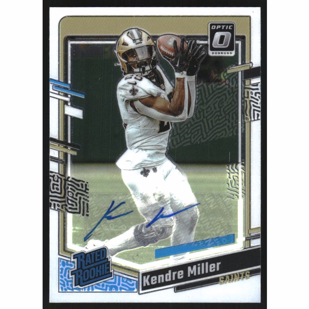 2023 Donruss Optic Rated Rookies Autographs #284 Kendre Miller/199 13 2023 Donruss Optic Rated Rookies Autographs #284 Kendre Miller/199
