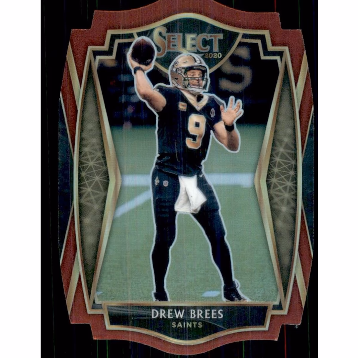 2020 Select Prizm Maroon Die Cut #114 Drew Brees 14 2020 Select Prizm Maroon Die Cut #114 Drew Brees