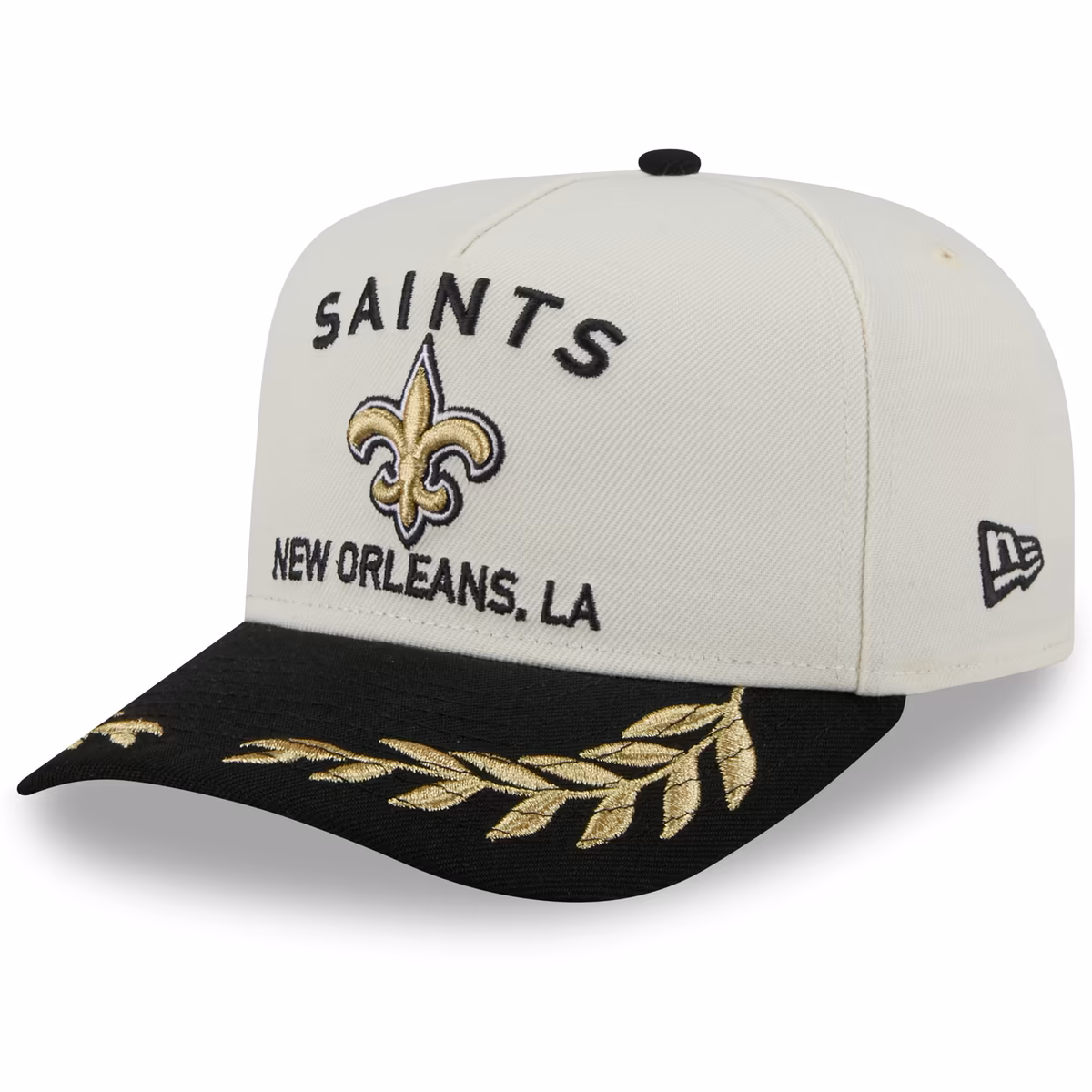 Men's New Era Cream/Black New Orleans Saints 2025 NFL Draft A-Frame 9FIFTY Snapback Hat 2 Men's New Era Cream/Black New Orleans Saints 2025 NFL Draft A-Frame 9FIFTY Snapback Hat