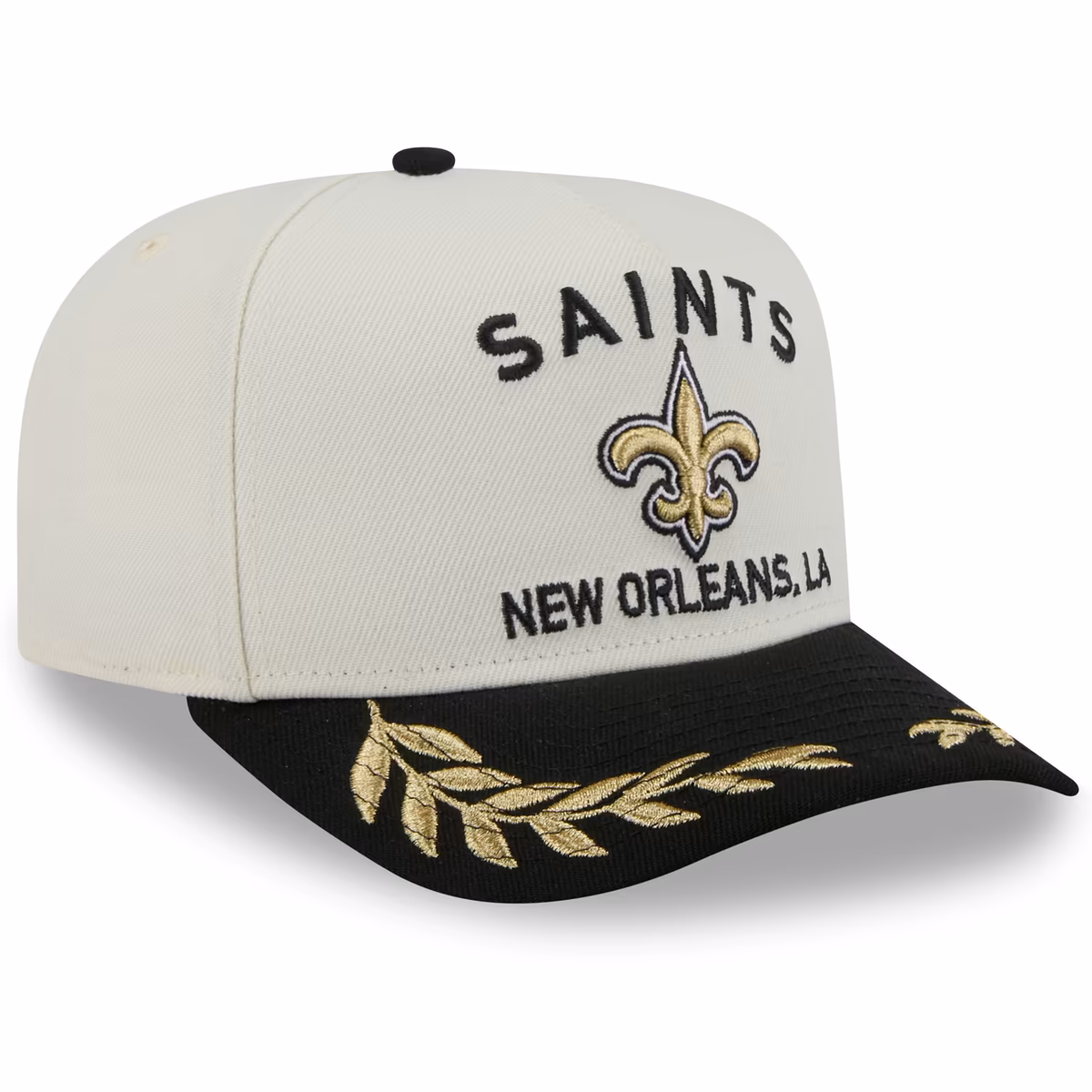 Men's New Era Cream/Black New Orleans Saints 2025 NFL Draft A-Frame 9FIFTY Snapback Hat 4 Men's New Era Cream/Black New Orleans Saints 2025 NFL Draft A-Frame 9FIFTY Snapback Hat