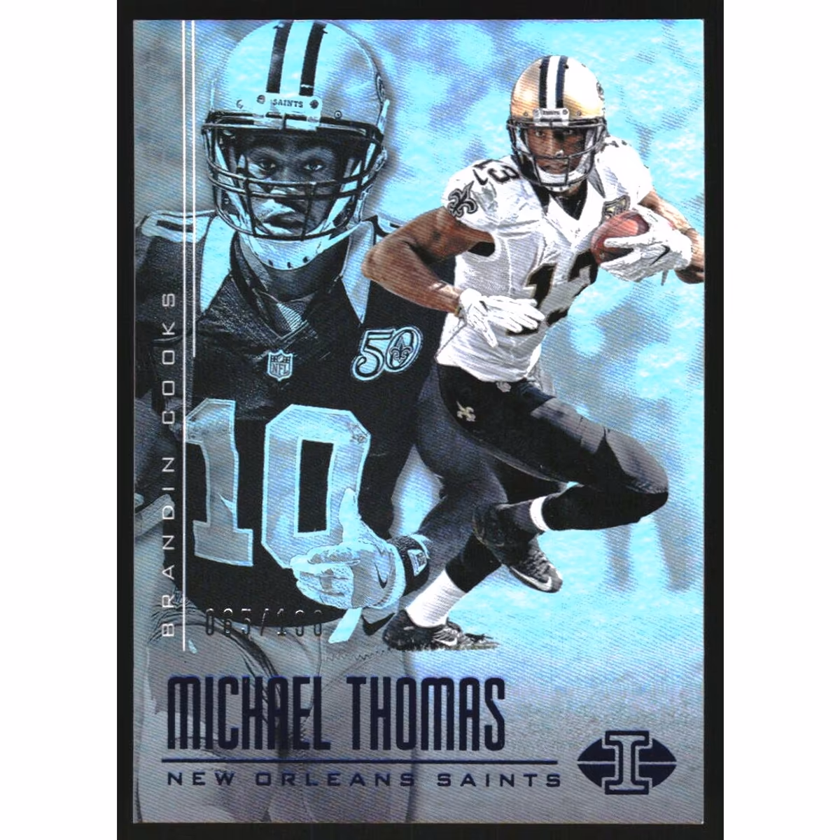 2017 Panini Illusions Blue #48 Michael Thomas/Brandin Cooks 3 2017 Panini Illusions Blue #48 Michael Thomas/Brandin Cooks