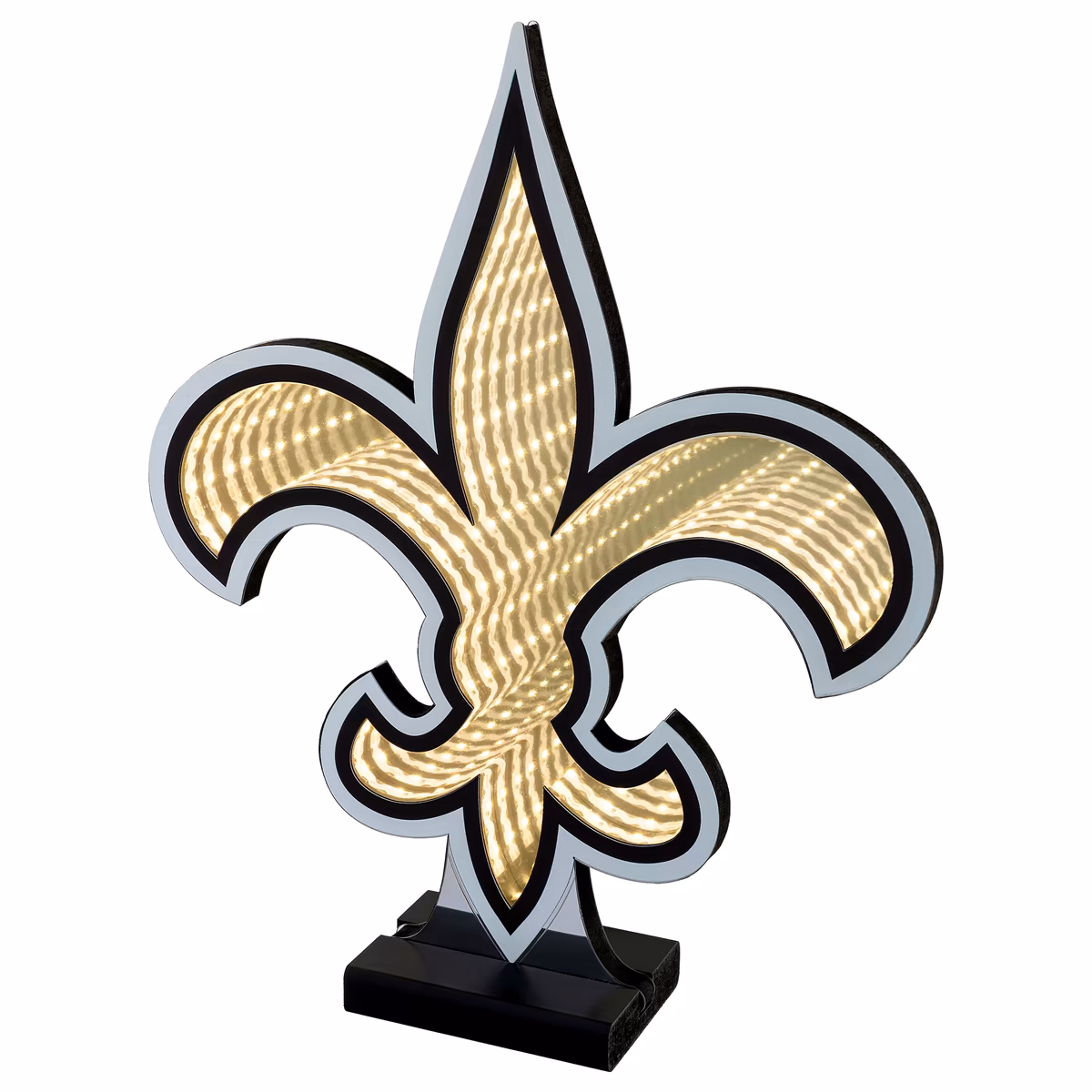 New Orleans Saints LED Infinity Logo Light 2 New Orleans Saints LED Infinity Logo Light