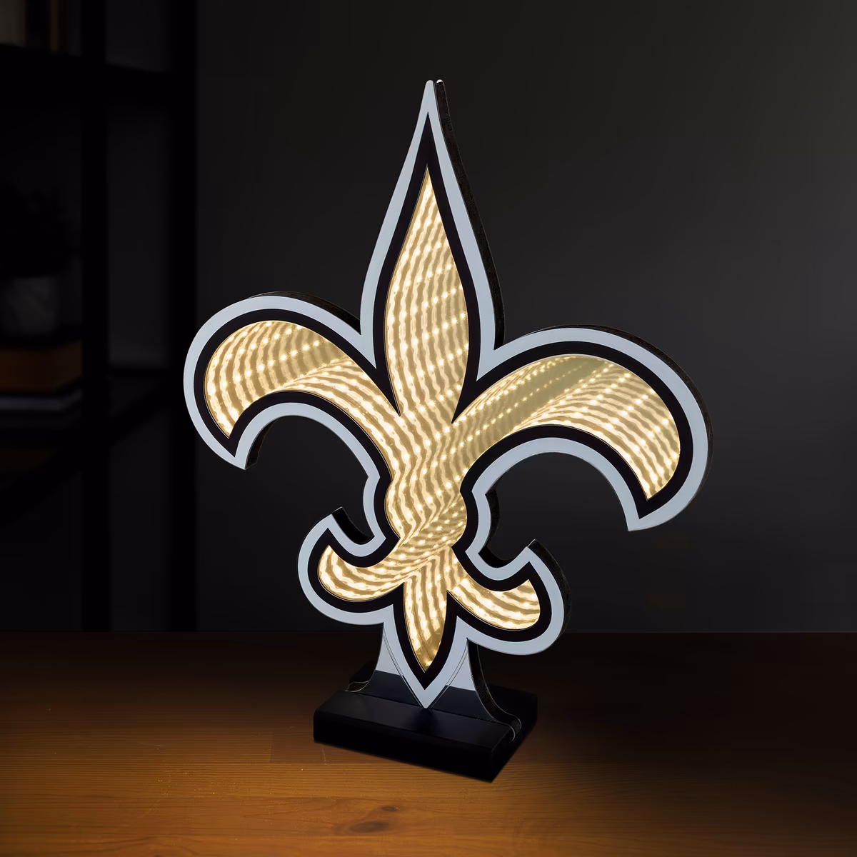 New Orleans Saints LED Infinity Logo Light 4 New Orleans Saints LED Infinity Logo Light