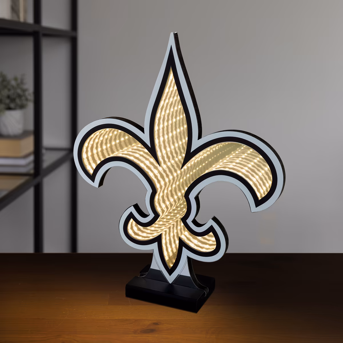 New Orleans Saints LED Infinity Logo Light 6 New Orleans Saints LED Infinity Logo Light