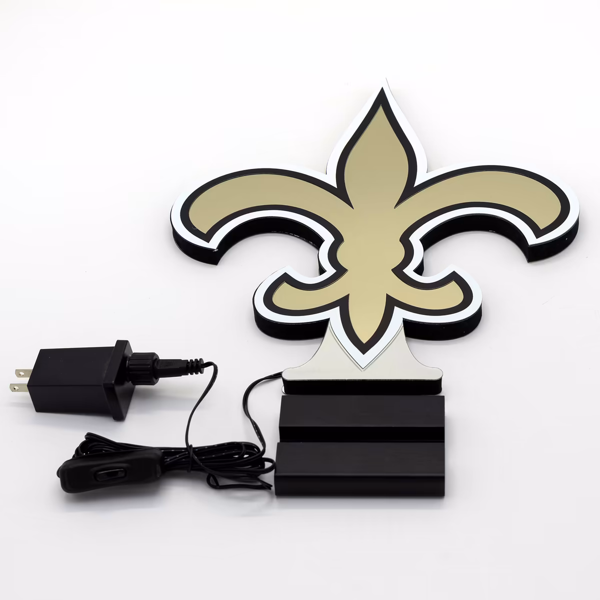 New Orleans Saints LED Infinity Logo Light 7 New Orleans Saints LED Infinity Logo Light