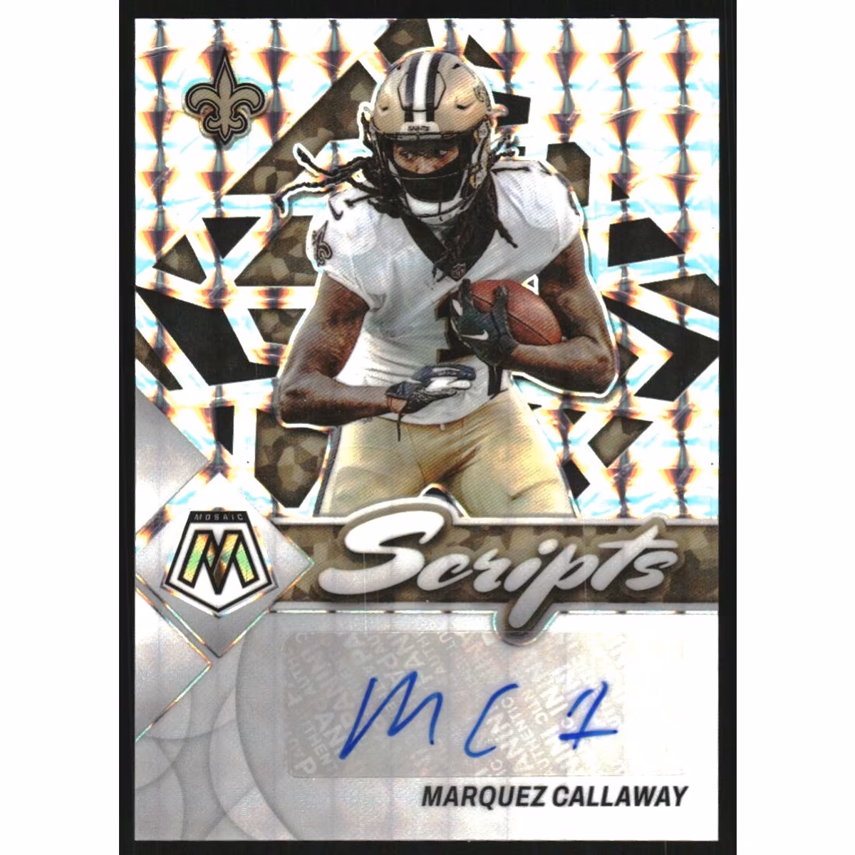 2022 Panini Mosaic Scripts #47 Marquez Callaway 9 2022 Panini Mosaic Scripts #47 Marquez Callaway
