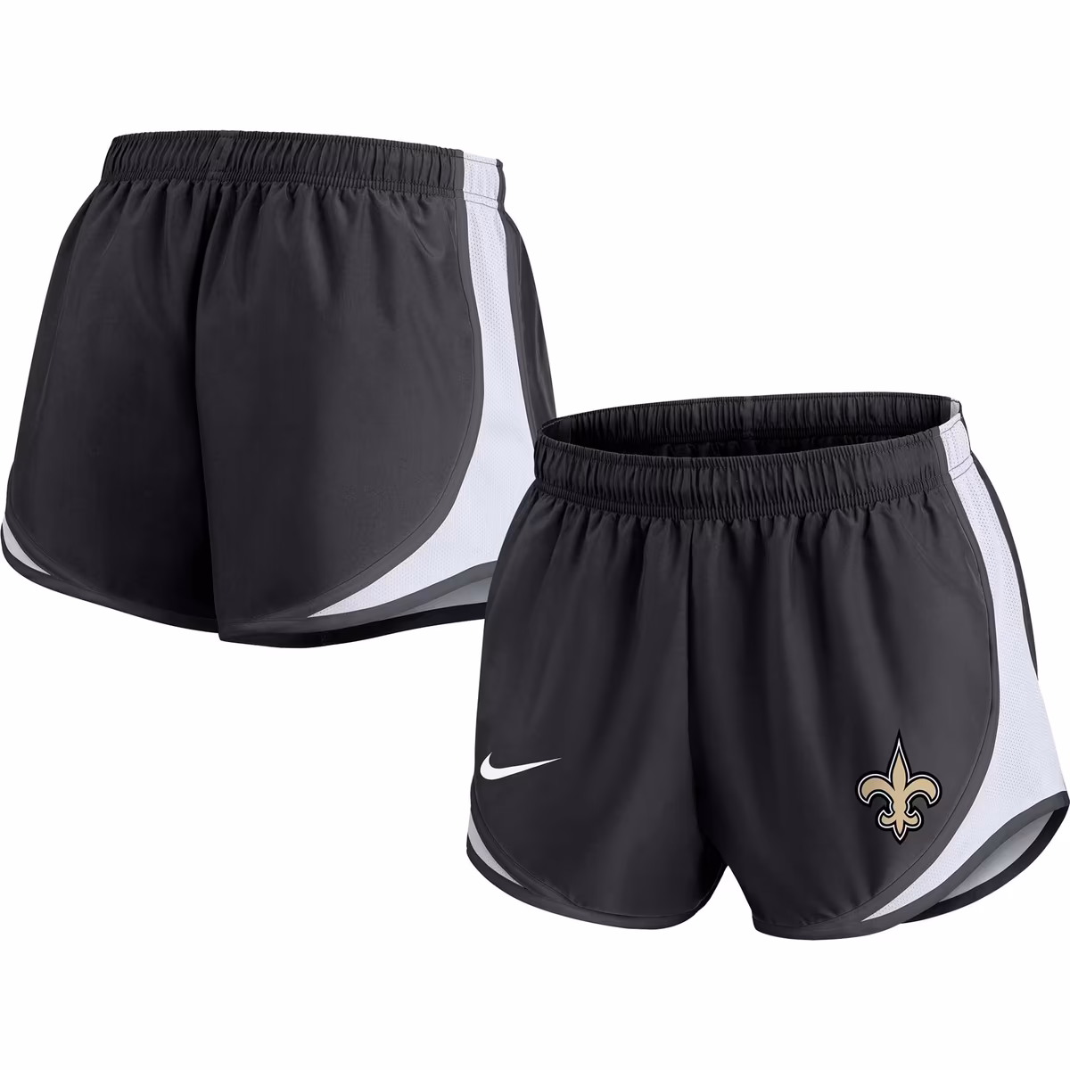 Women's Nike Black New Orleans Saints Plus Size Tempo Shorts 2 Women's Nike Black New Orleans Saints Plus Size Tempo Shorts