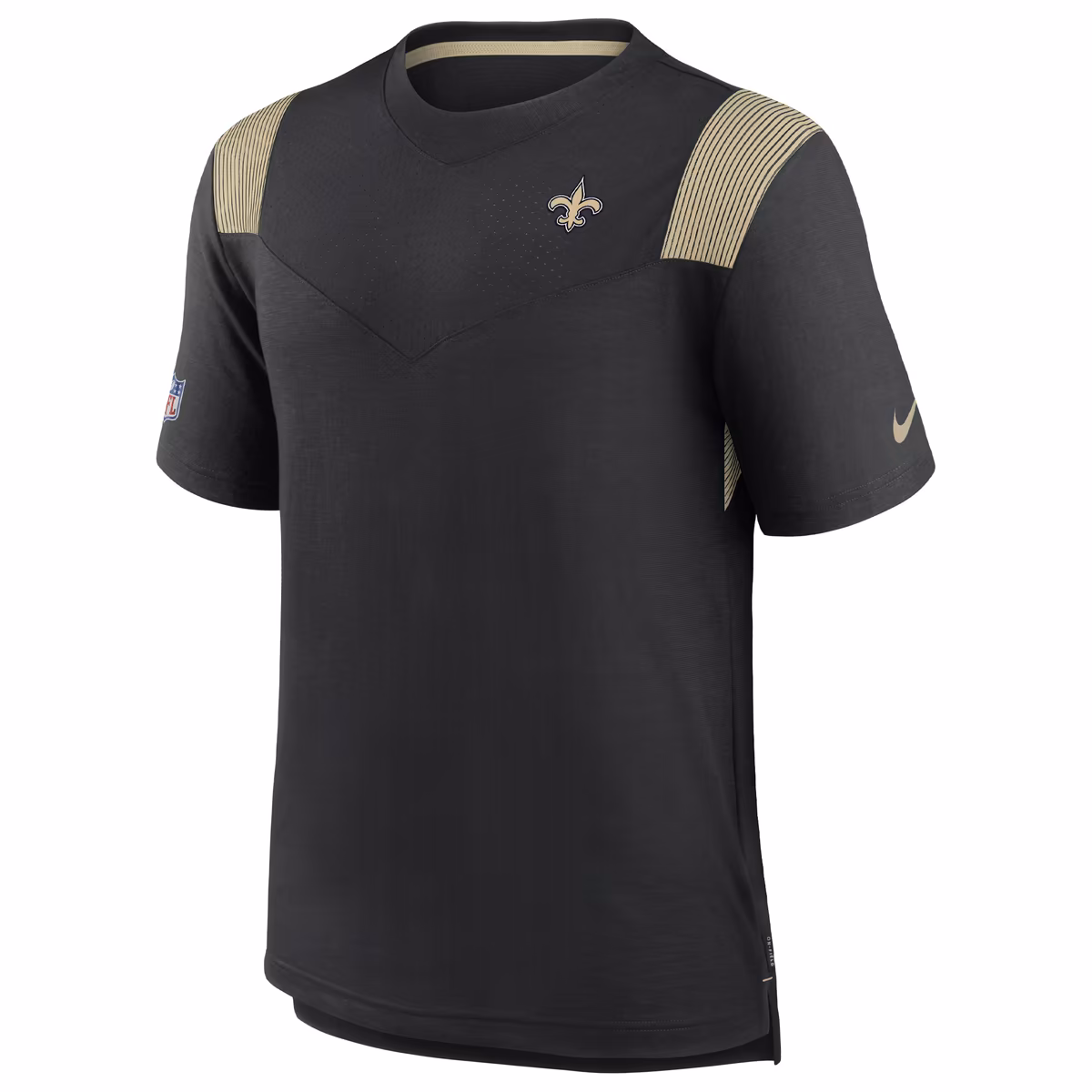 Men's Nike Black New Orleans Saints Sideline Tonal Logo Performance Player T-Shirt 3 Men's Nike Black New Orleans Saints Sideline Tonal Logo Performance Player T-Shirt
