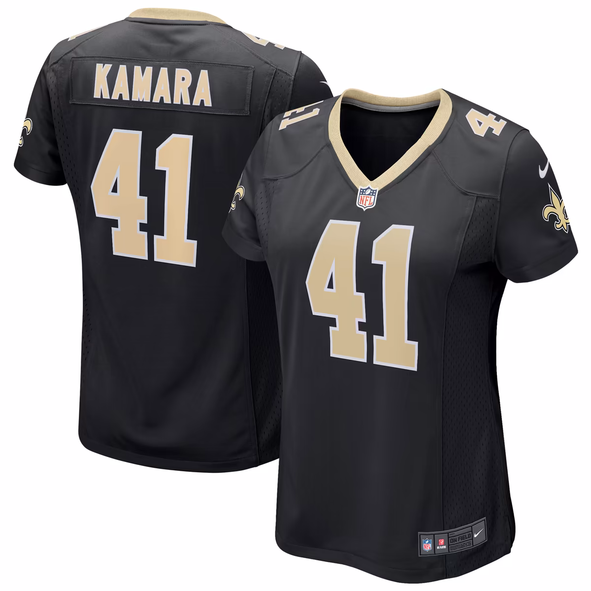 Women's Nike Alvin Kamara Black New Orleans Saints Game Jersey 8 Women's Nike Alvin Kamara Black New Orleans Saints Game Jersey