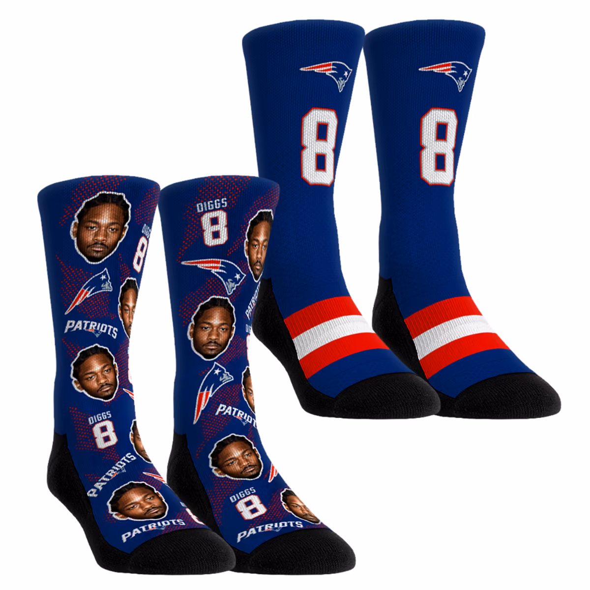 Unisex Rock Em Socks Stefon Diggs New Orleans Saints Player Football Guy Two-Pack Crew Sock Set 29 Unisex Rock Em Socks Stefon Diggs New Orleans Saints Player Football Guy Two-Pack Crew Sock Set