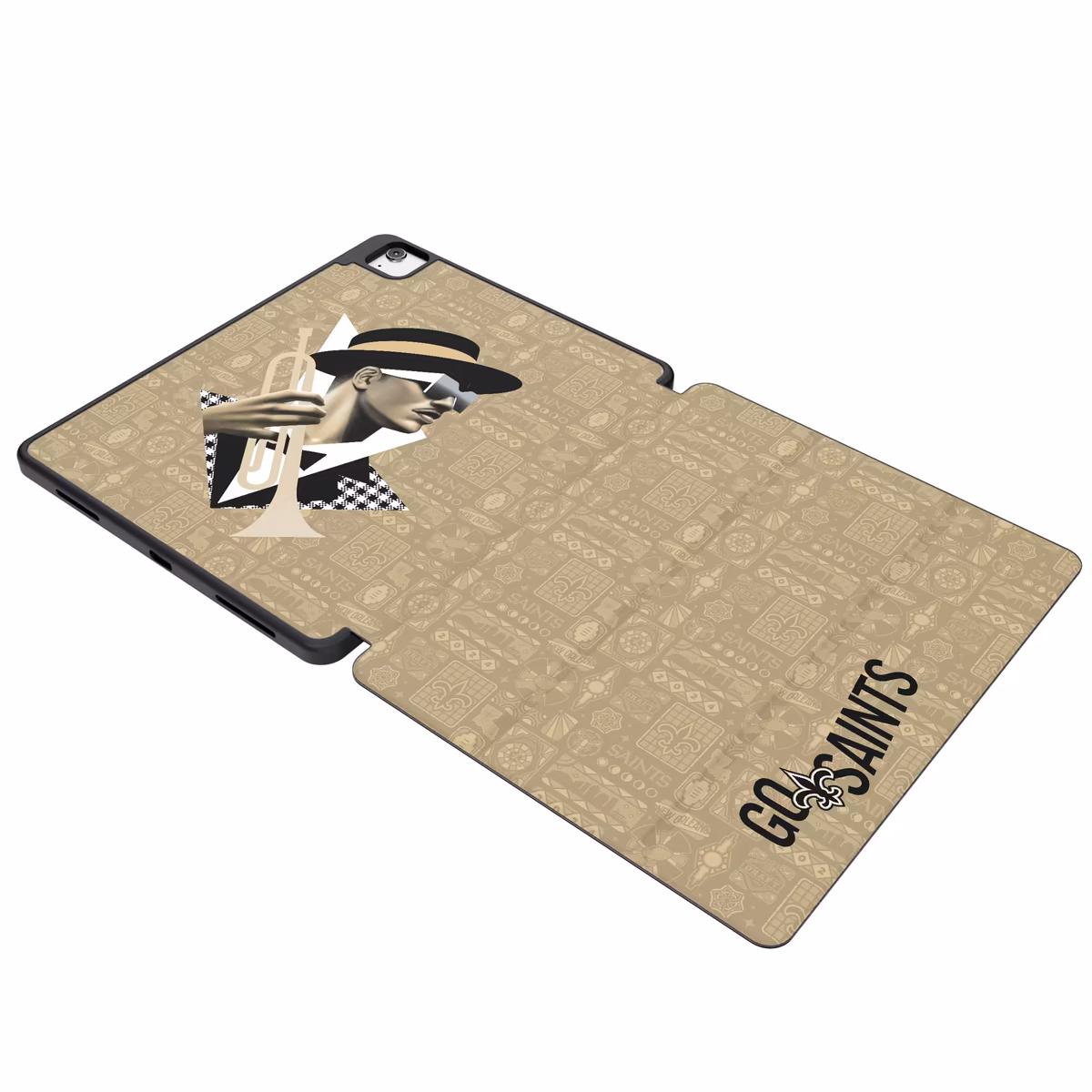 Keyscaper Black New Orleans Saints iPad Tablet Case
