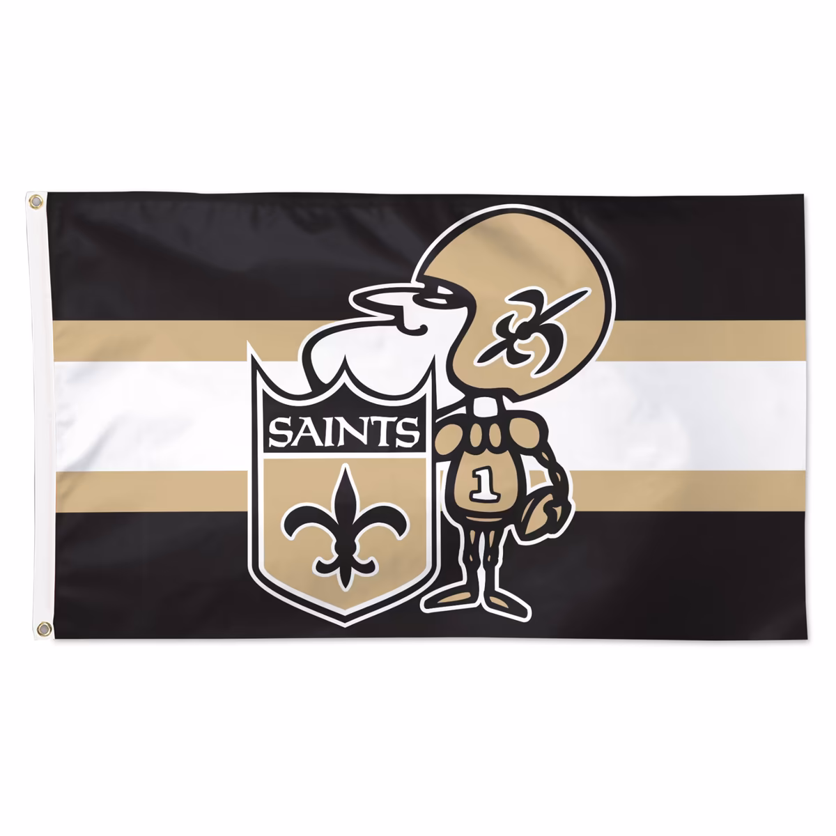 WinCraft New Orleans Saints 3' x 5' Classic 1-Sided Deluxe Flag 1 WinCraft New Orleans Saints 3' x 5' Classic 1-Sided Deluxe Flag