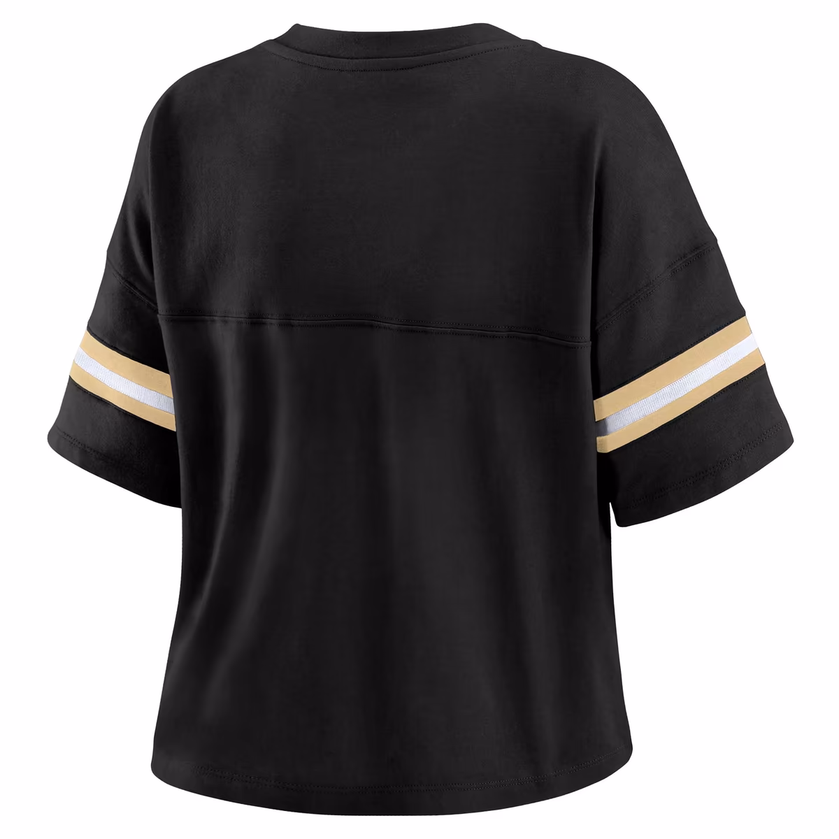 Women's WEAR by Erin Andrews Black New Orleans Saints Plus Size Color Block Boxy V-Neck T-Shirt 4 Women's WEAR by Erin Andrews Black New Orleans Saints Plus Size Color Block Boxy V-Neck T-Shirt