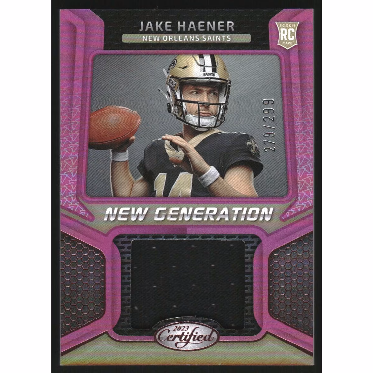 2023 Certified New Generation Jerseys Mirror Pink #36 Jake Haener 8 2023 Certified New Generation Jerseys Mirror Pink #36 Jake Haener