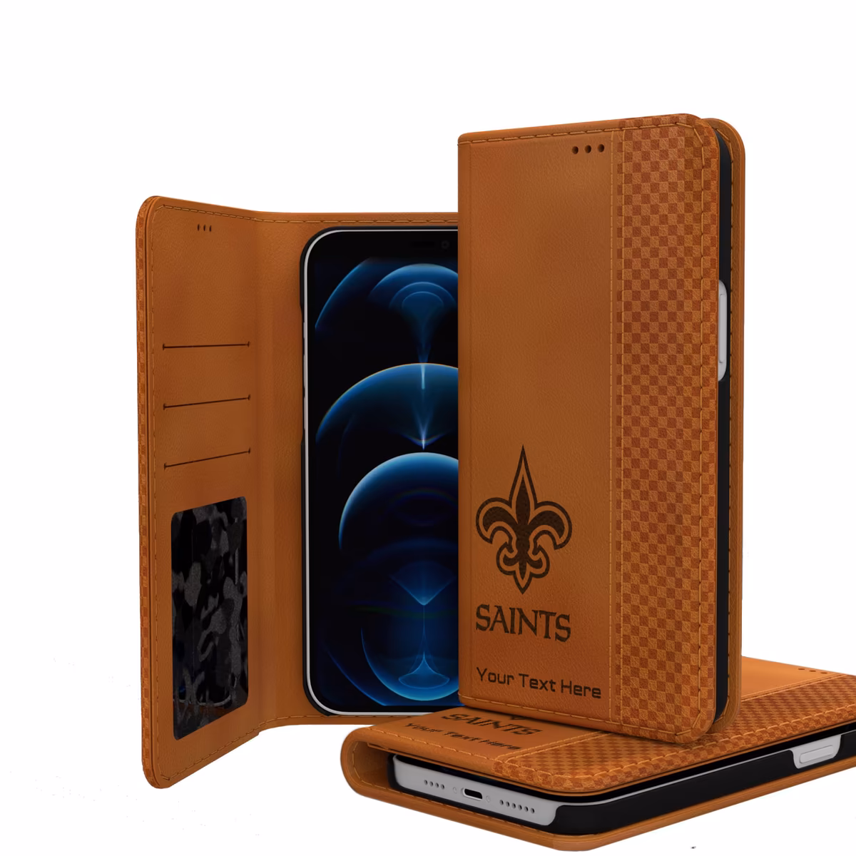 New Orleans Saints Personalized Burn Design iPhone Folio Case 13 New Orleans Saints Personalized Burn Design iPhone Folio Case