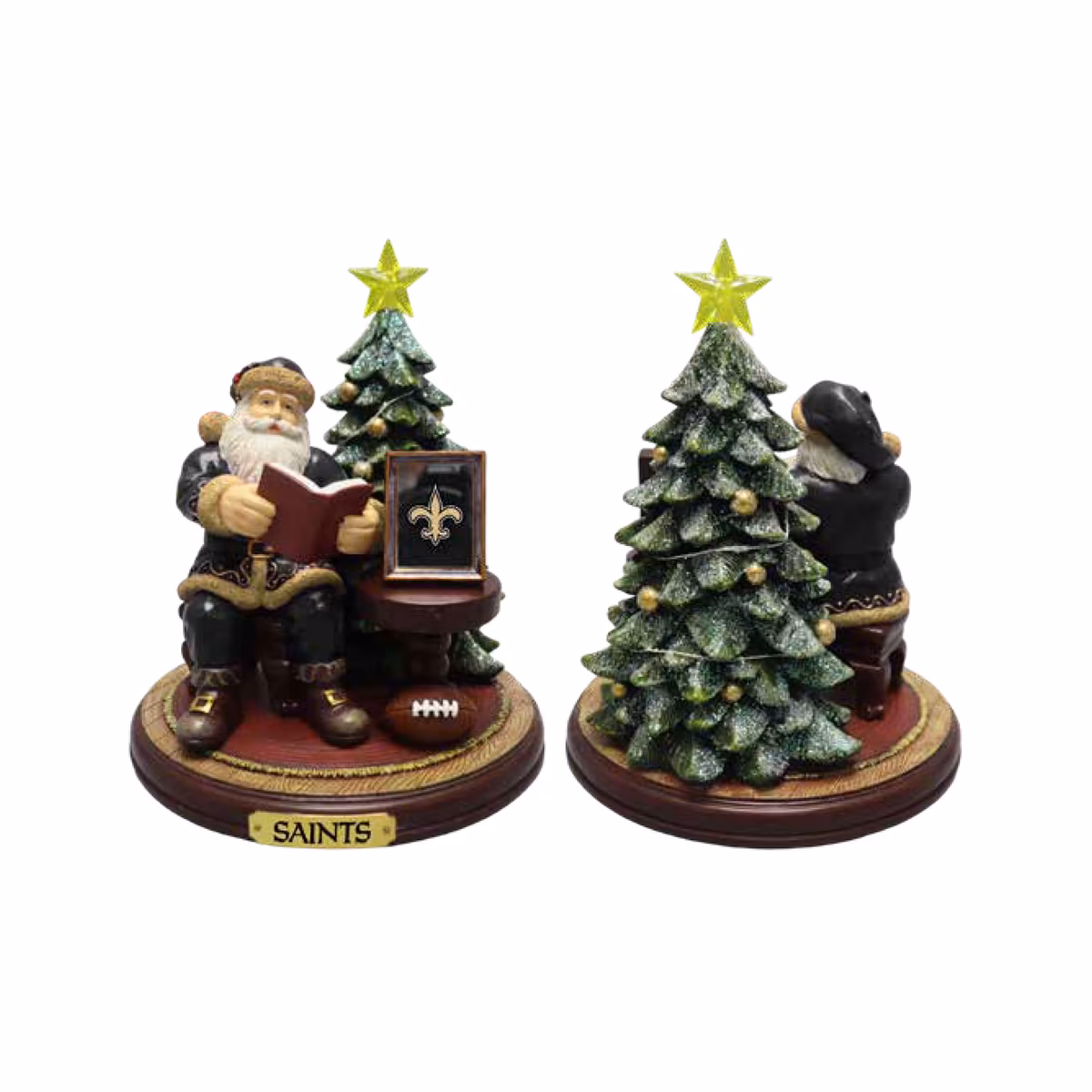 The Memory Company New Orleans Saints Christmas Story Santa Figurine 2 The Memory Company New Orleans Saints Christmas Story Santa Figurine