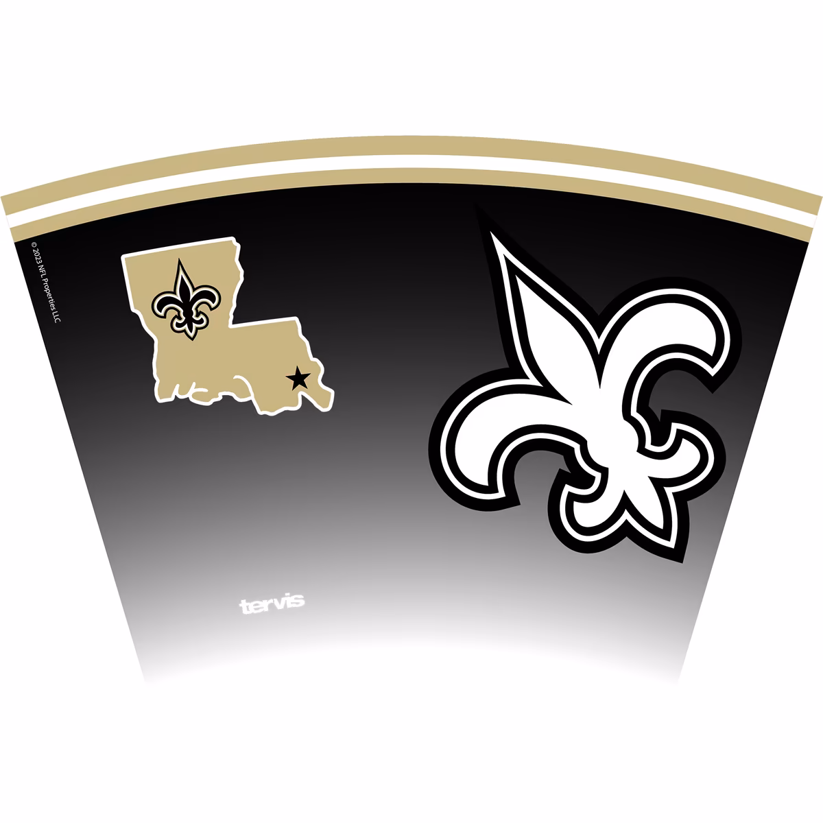 Tervis New Orleans Saints 24oz NFL 2 PACK Genuine & Forever Fan 4 Tervis New Orleans Saints 24oz NFL 2 PACK Genuine & Forever Fan