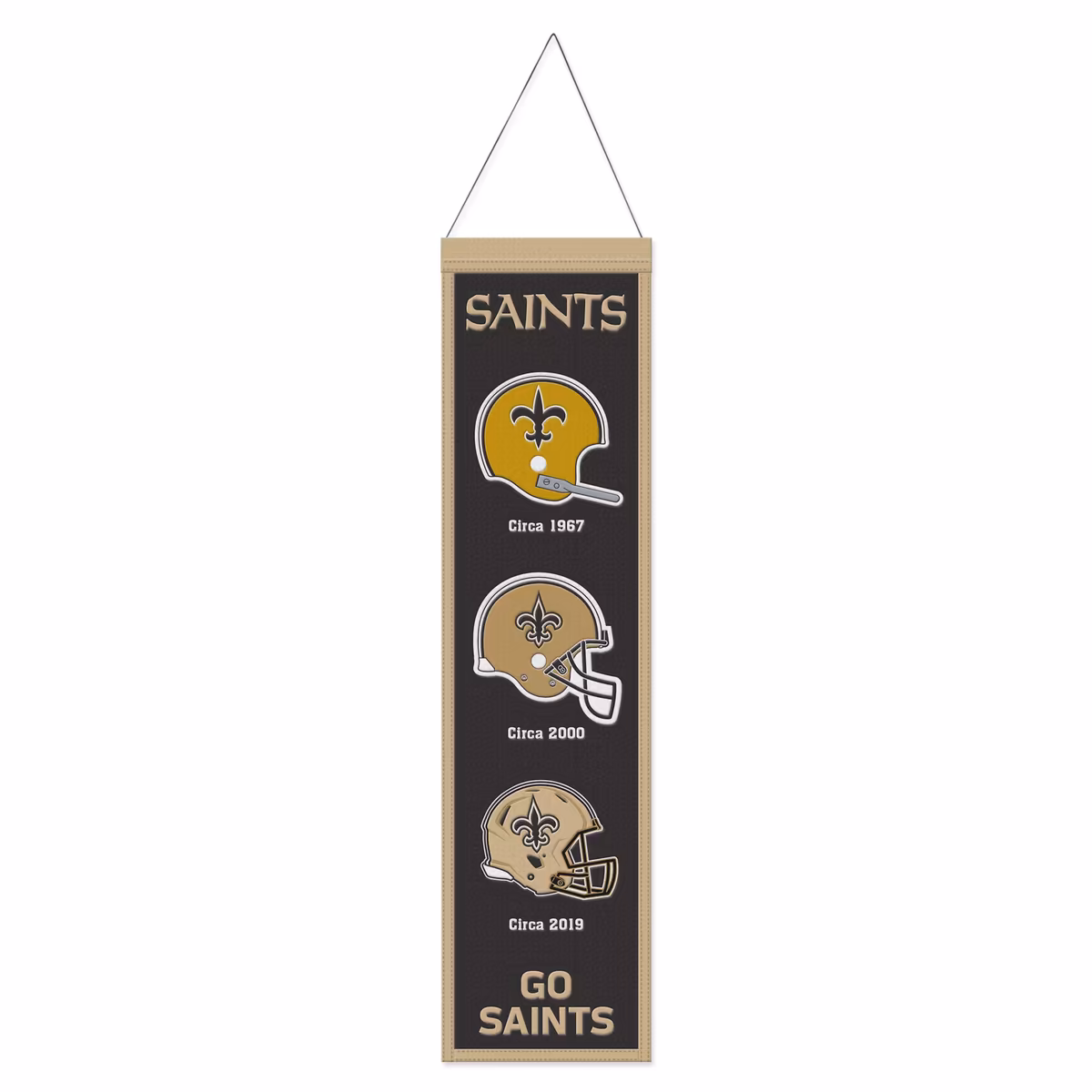 WinCraft New Orleans Saints 8" x 32" Evolution Banner 1 WinCraft New Orleans Saints 8" x 32" Evolution Banner