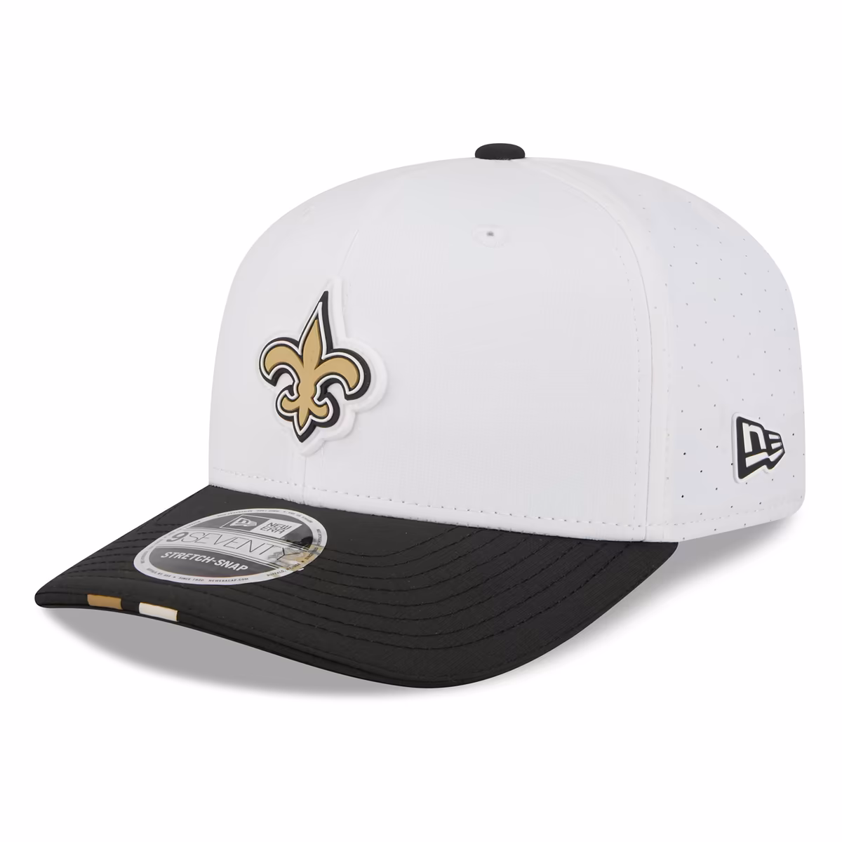Men's New Era White/Black New Orleans Saints 2025 NFL Training Camp 9SEVENTY Adjustable Hat 7 Men's New Era White/Black New Orleans Saints 2025 NFL Training Camp 9SEVENTY Adjustable Hat
