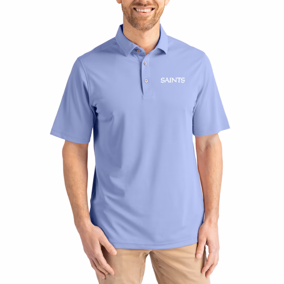 Men's Cutter & Buck Purple New Orleans Saints Virtue Eco Pique Recycled Polo 1 Men's Cutter & Buck Purple New Orleans Saints Virtue Eco Pique Recycled Polo