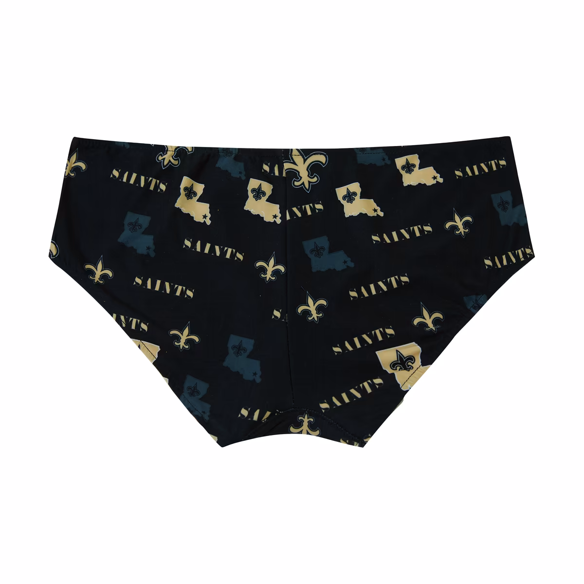 Women's Concepts Sport Black New Orleans Saints Mosaic Allover Print Knit Panty 4 Women's Concepts Sport Black New Orleans Saints Mosaic Allover Print Knit Panty