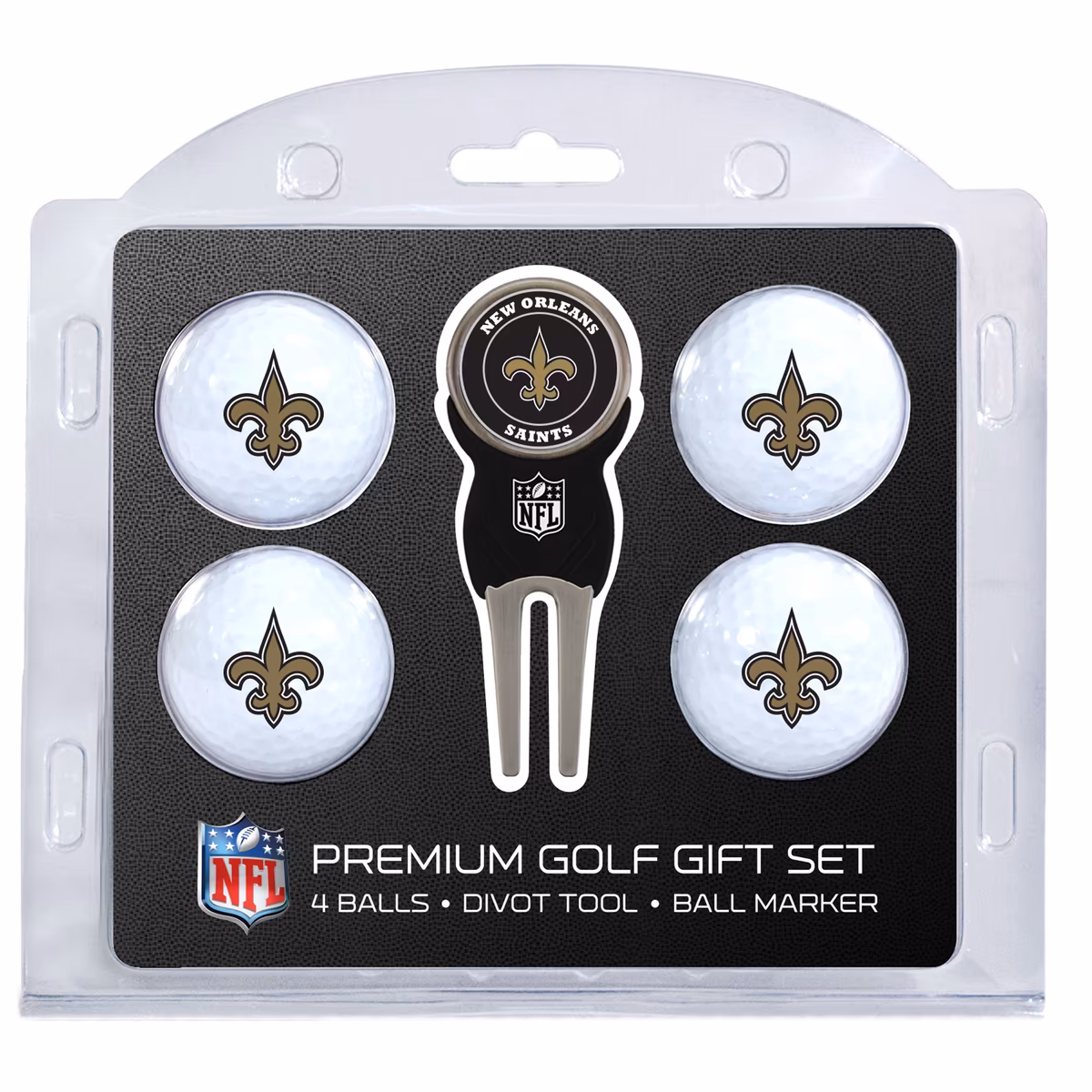 New Orleans Saints 4-Ball Gift Set