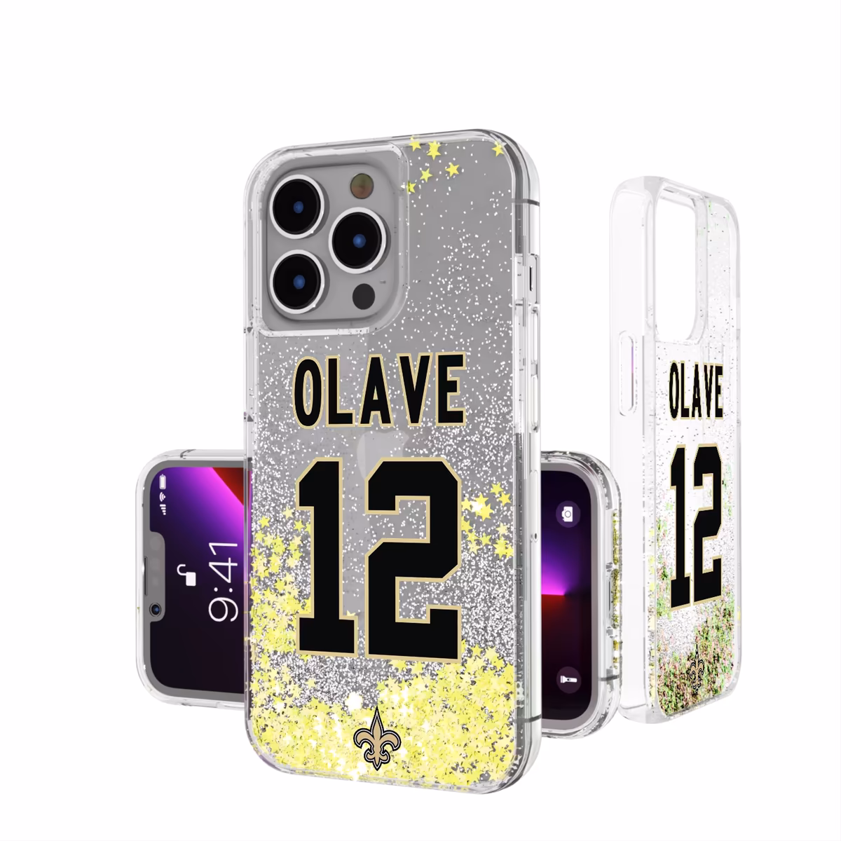 Keyscaper Chris Olave New Orleans Saints iPhone Glitter Phone Case