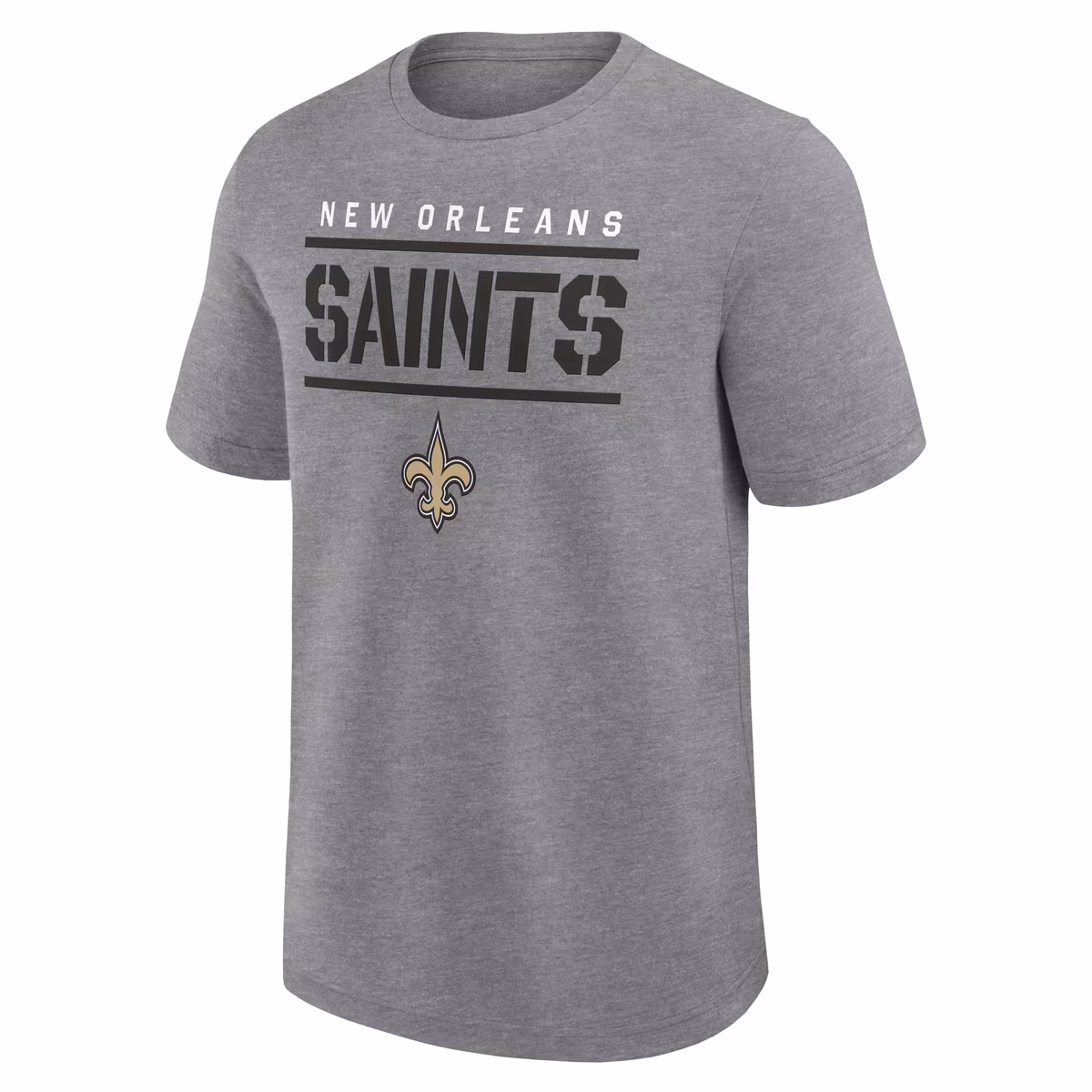 Men's Fanatics Heather Gray New Orleans Saints Big & Tall Top Notch T-Shirt 3 Men's Fanatics Heather Gray New Orleans Saints Big & Tall Top Notch T-Shirt