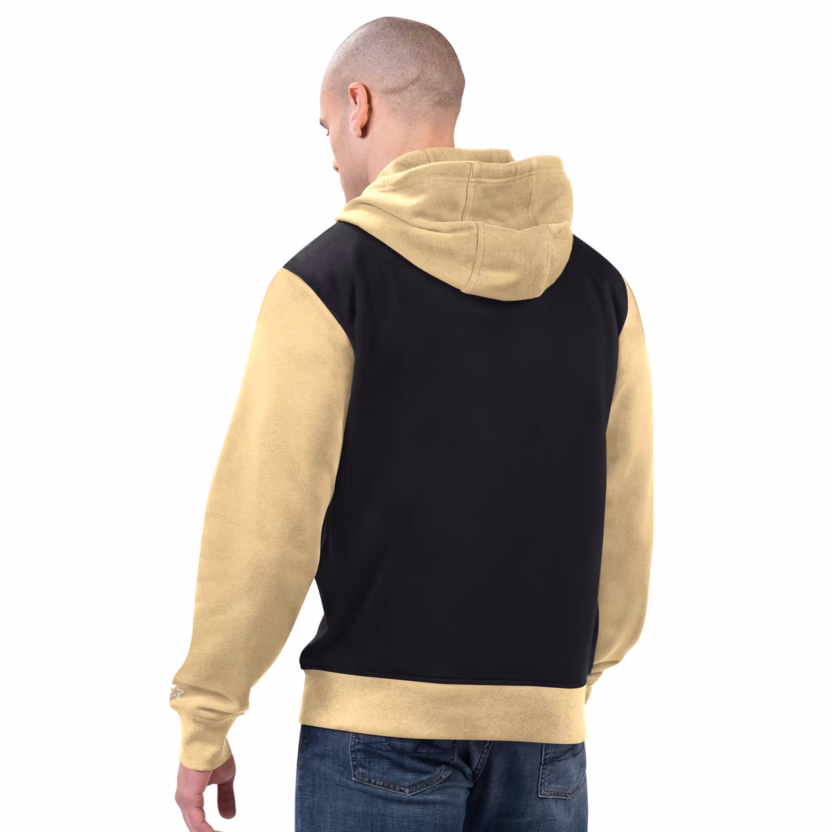 Men's Starter Black/Gold New Orleans Saints Thursday Night Gridiron Full-Zip Hoodie 3 Men's Starter Black/Gold New Orleans Saints Thursday Night Gridiron Full-Zip Hoodie