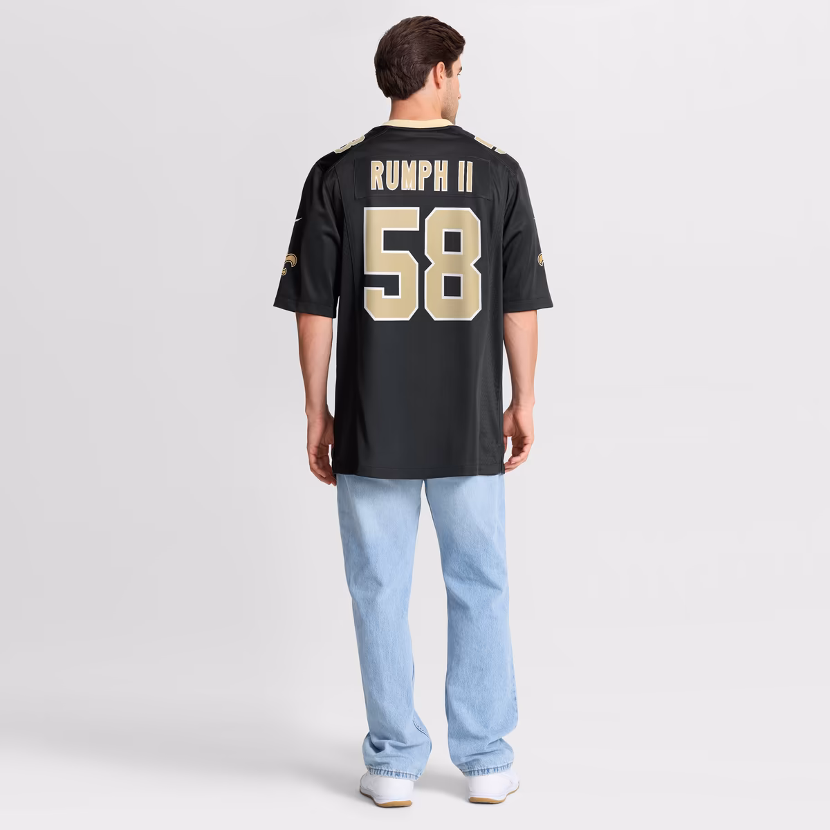 Men's Nike Chris Rumph II Black New Orleans Saints Team Game Jersey 9 Men's Nike Chris Rumph II Black New Orleans Saints Team Game Jersey