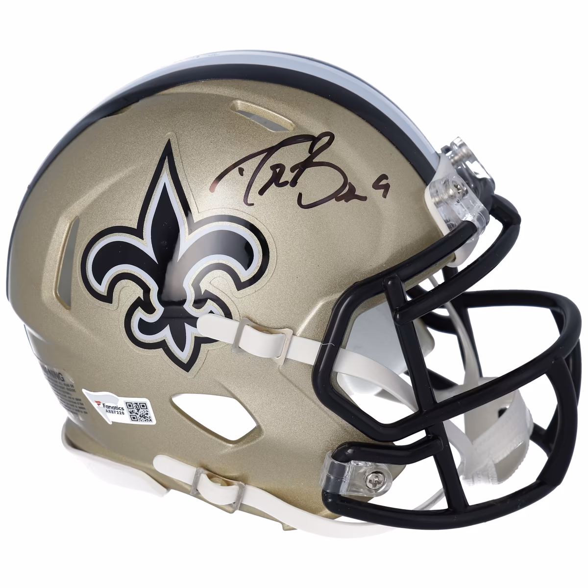 Drew Brees New Orleans Saints Autographed Riddell Speed Mini Helmet 15 Drew Brees New Orleans Saints Autographed Riddell Speed Mini Helmet