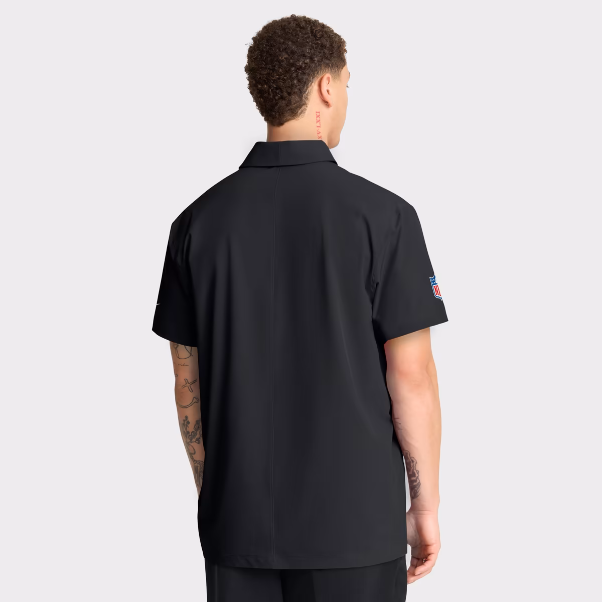Men's Nike Black New Orleans Saints Sideline Woven Dri-FIT Polo 3 Men's Nike Black New Orleans Saints Sideline Woven Dri-FIT Polo