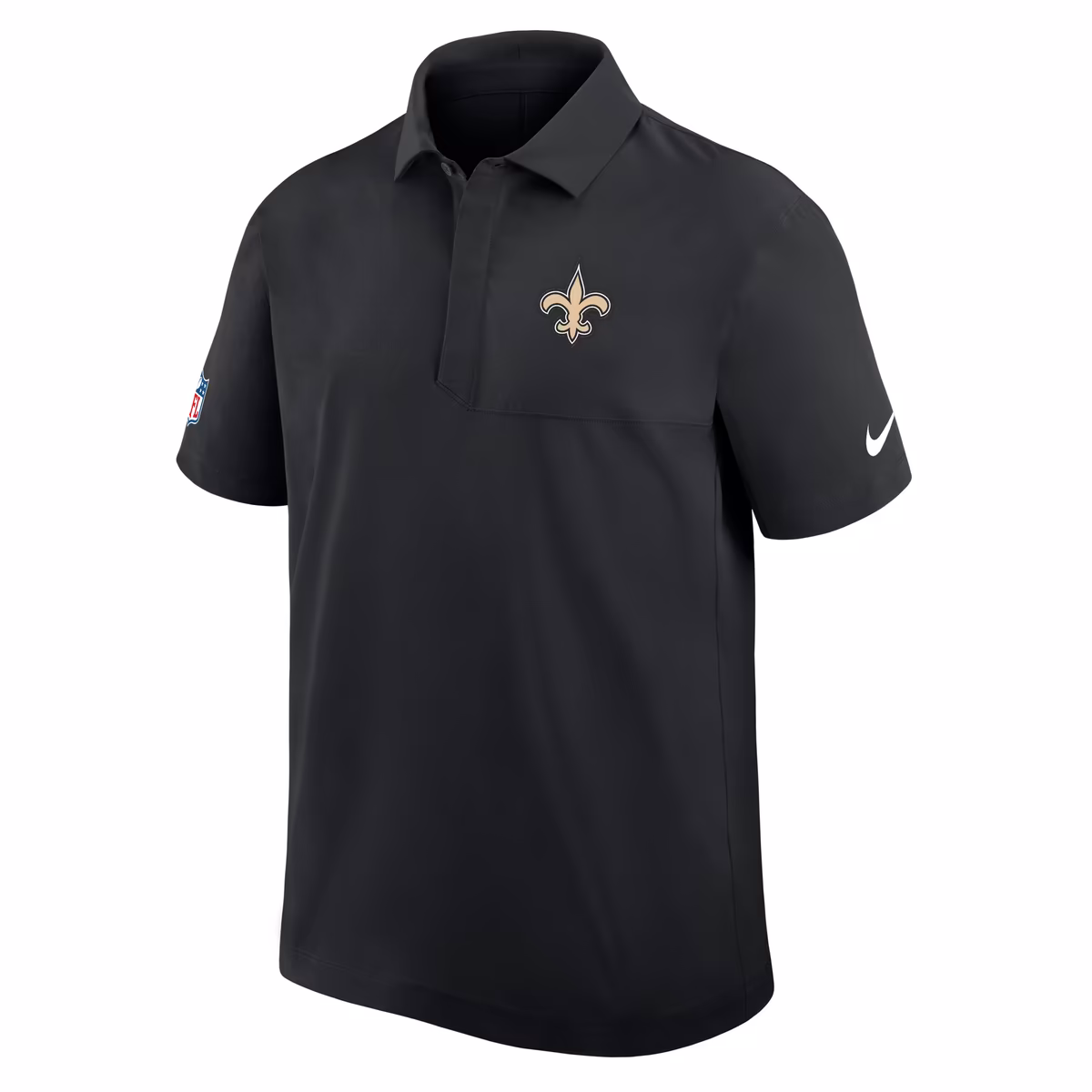 Men's Nike Black New Orleans Saints Sideline Woven Dri-FIT Polo 6 Men's Nike Black New Orleans Saints Sideline Woven Dri-FIT Polo