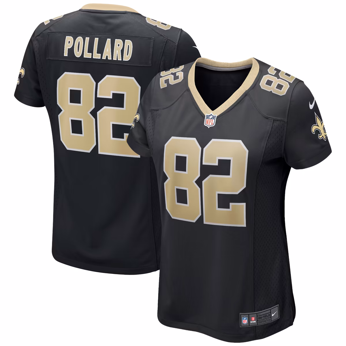 Women's Nike Bob Pollard Black New Orleans Saints Game Retired Player Jersey 1 Women's Nike Bob Pollard Black New Orleans Saints Game Retired Player Jersey