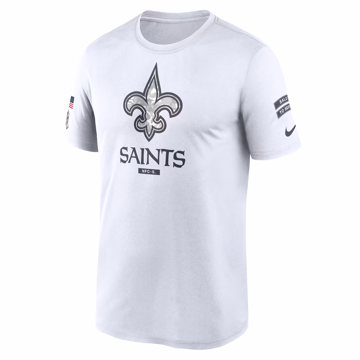 Men's Nike White New Orleans Saints 2024 Salute To Service Legend Performance T-Shirt 3 Men's Nike White New Orleans Saints 2024 Salute To Service Legend Performance T-Shirt