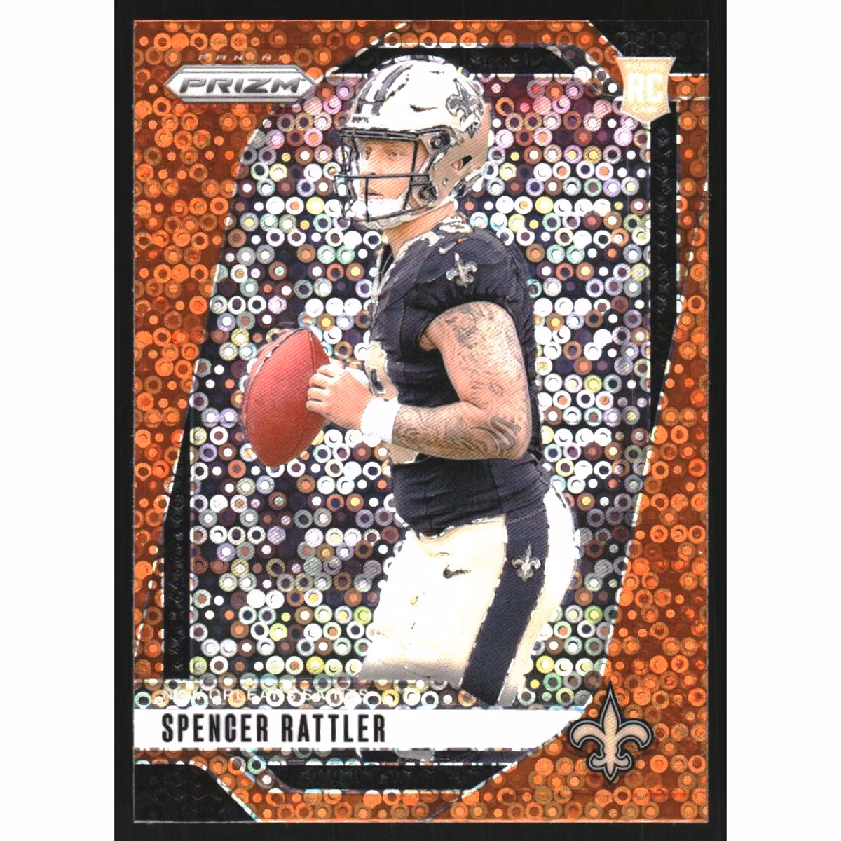 2024 Panini Prizm Prizms Orange Disco #388 Spencer Rattler 9 2024 Panini Prizm Prizms Orange Disco #388 Spencer Rattler