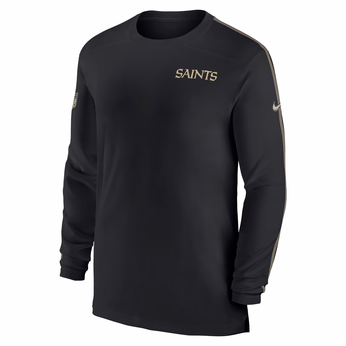 Men's Nike Black New Orleans Saints Sideline Coach UV Performance Long Sleeve T-Shirt 3 Men's Nike Black New Orleans Saints Sideline Coach UV Performance Long Sleeve T-Shirt