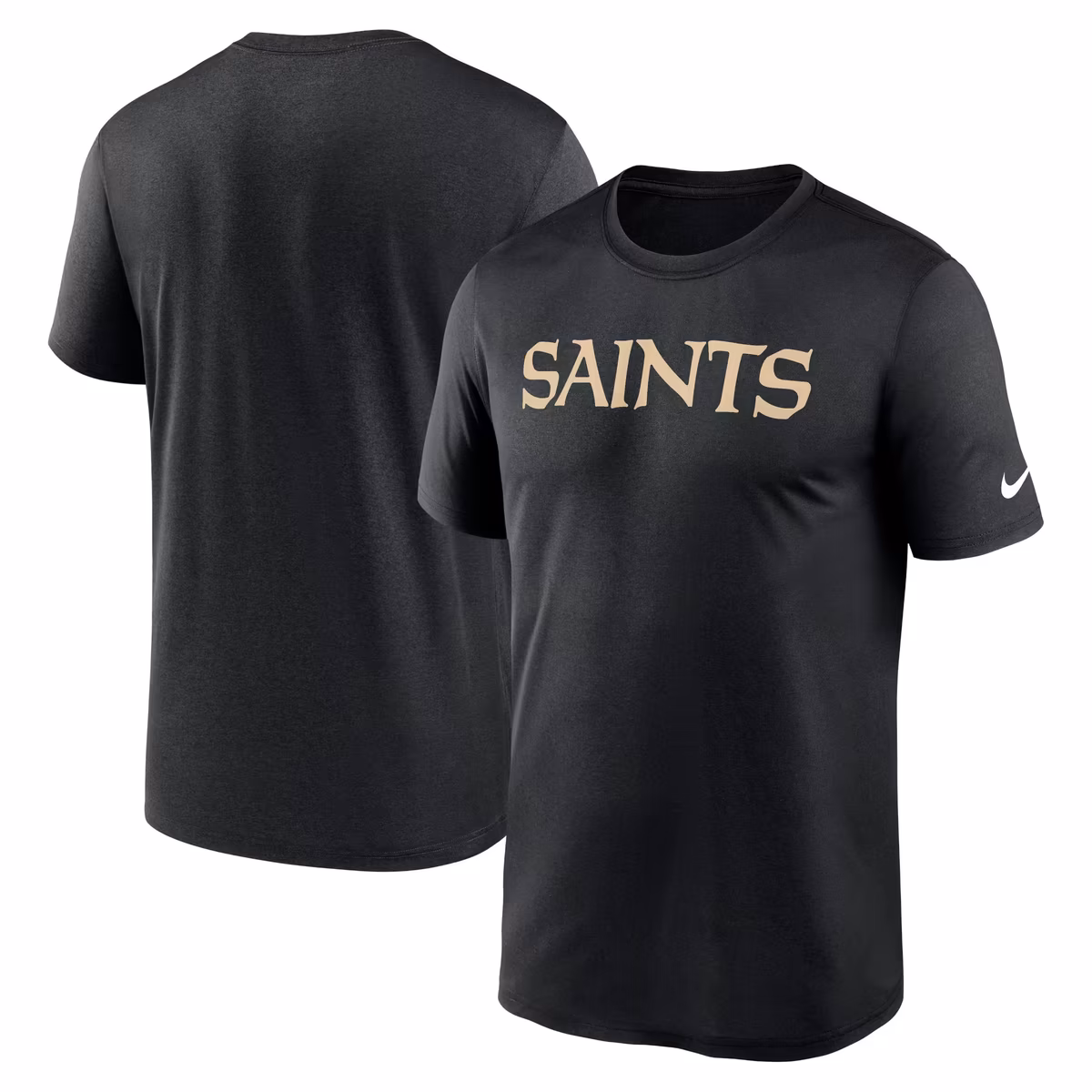 Men's Nike Black New Orleans Saints Primetime Legend Wordmark Dri-FIT T-Shirt 2 Men's Nike Black New Orleans Saints Primetime Legend Wordmark Dri-FIT T-Shirt