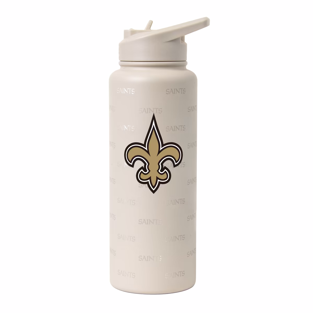 Logo Brands New Orleans Saints 34oz. Sand Ghost Quencher Bottle
