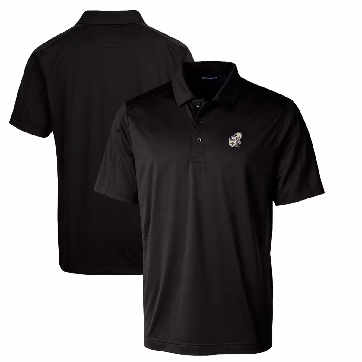 Men's Cutter & Buck Black New Orleans Saints Throwback Logo Big & Tall Prospect Textured Stretch Polo 8 Men's Cutter & Buck Black New Orleans Saints Throwback Logo Big & Tall Prospect Textured Stretch Polo